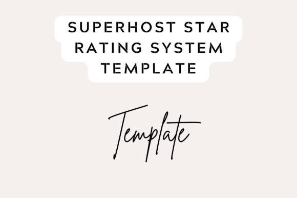 Airbnb Superhost Rating Template for Graphics and Print Templates