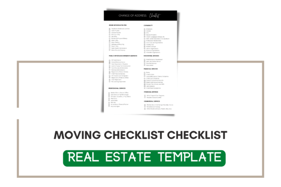 Change of Address Checklist Template Graphics Review