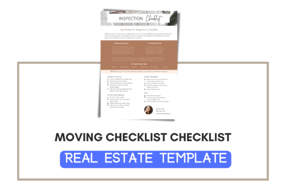 Editable House Inspection Checklist Graphics for Handmade Creators