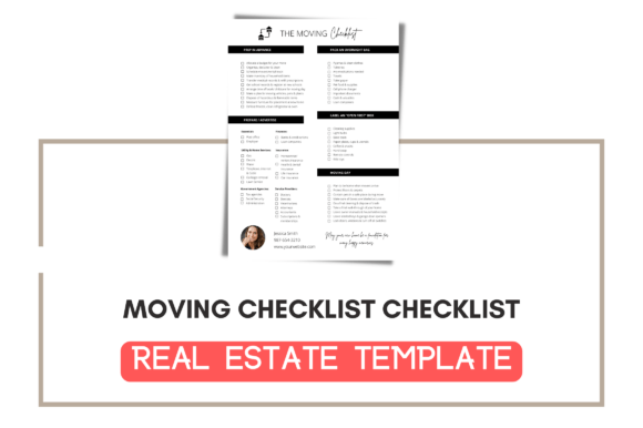 Editable Real Estate Moving Checklist