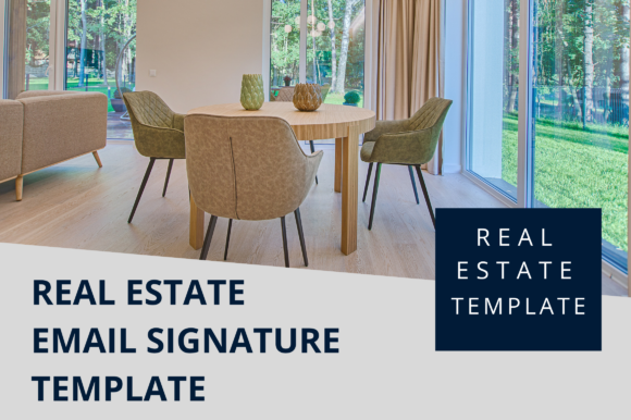 Editable Realtor Email Signature for Graphics and Graphic Templates