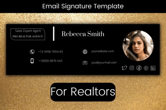 Email Signature Template: Premium Graphics for Email Templates