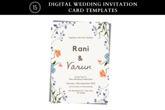 Modern Wedding Card Invitation Template: Graphics for Real Projects