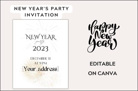 New Year Party Invitation Card 2023 Embroidery Review