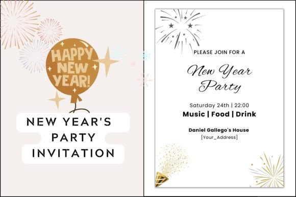 New Year Party Invite: Essential Graphics and Freebies for Publishers