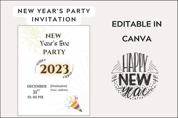 New Year Party Invite for Companies: A Graphics Review