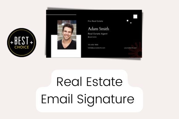 Premium Real Estate Email Signature for Modern Graphics