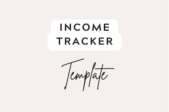 Printable Income Tracker Template Graphics for Brand Identity