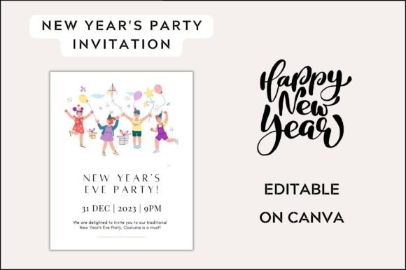 Printable New Year Party Invitation Card: A Graphic Templates Review