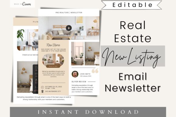 Real Estate Email Newsletter Template