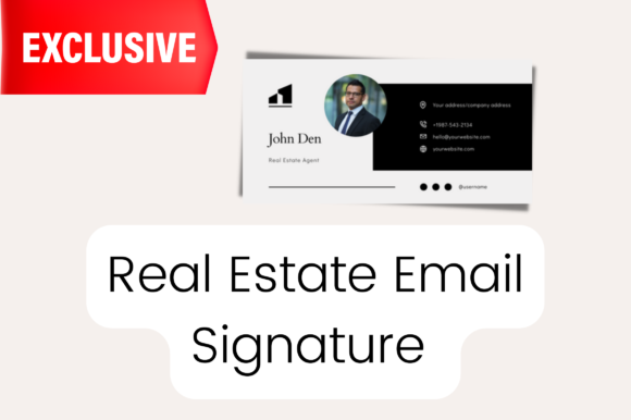 Real Estate Email Signature Templates for Graphics and Graphic Templates