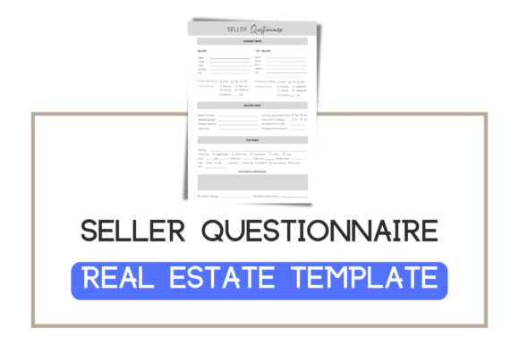 Seller Questionnaire Template - Realtor Graphics Review