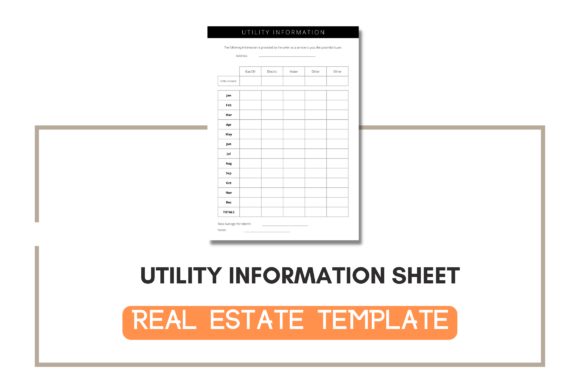 Utility Information Sheet Template: Essential Graphics for Crafters